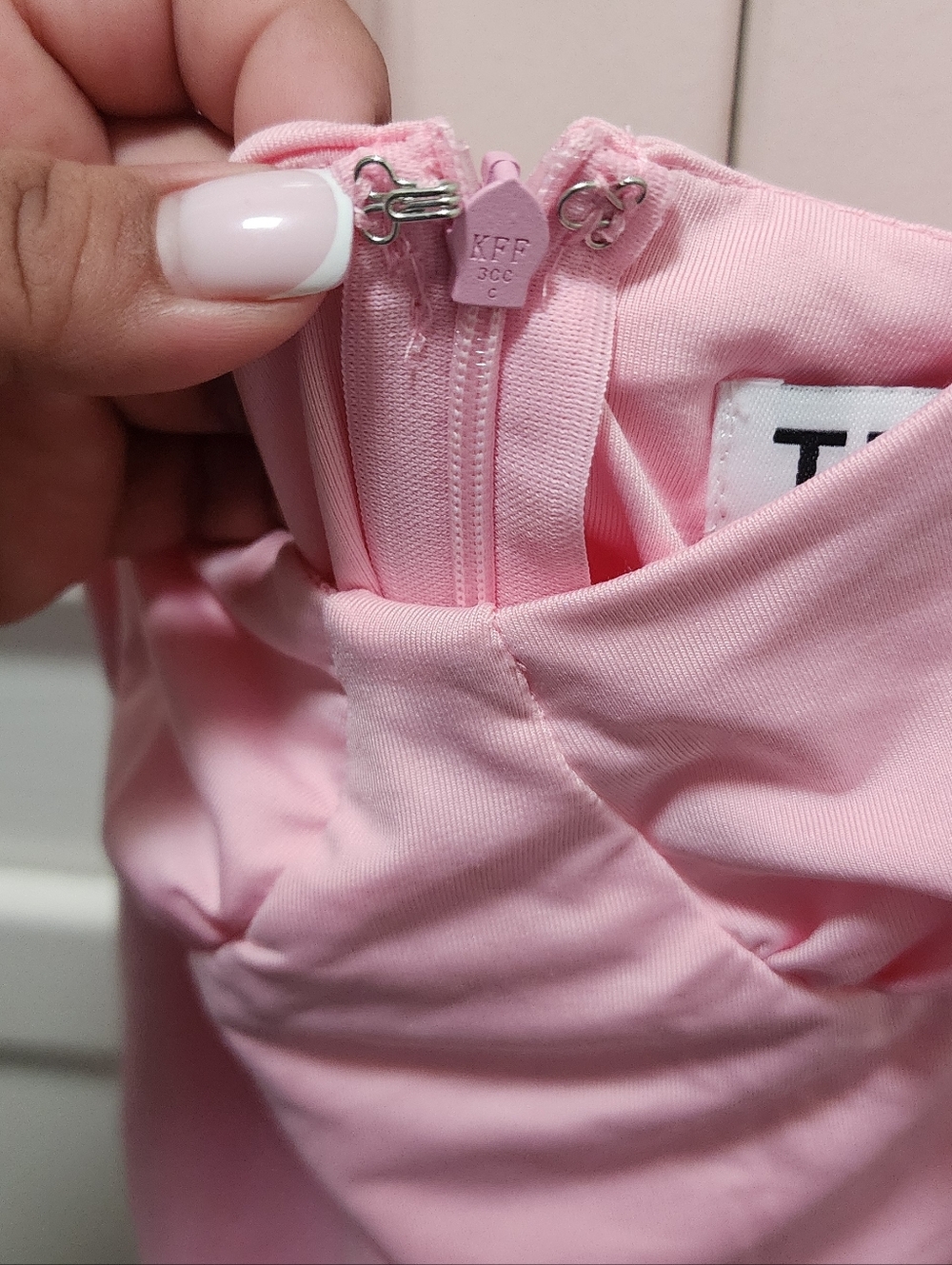 Pink Ruched Dress - Picture 4 of 5